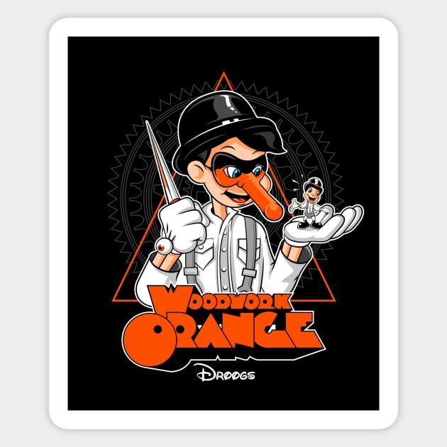 Woodwork Orange Sticker by CappO